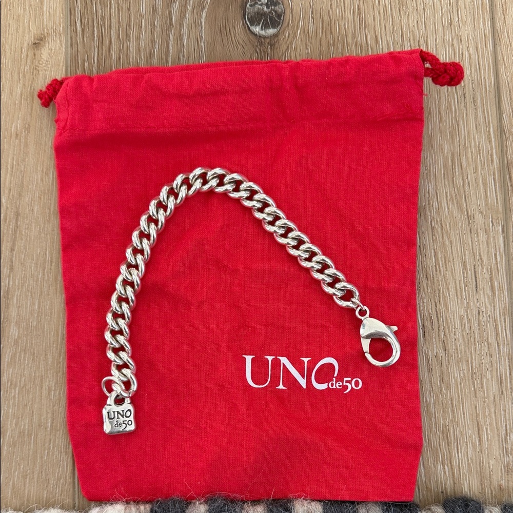 UNO de 50 Bold Silver Bracelet